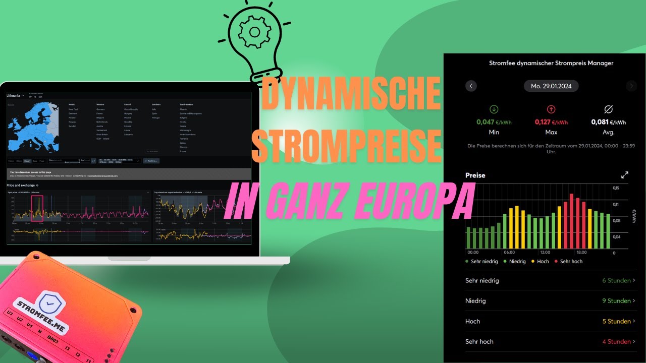 Dynamische Strompreise in ganz Europa - wie die Loxone intelligent nach den Strompreisen schaltet