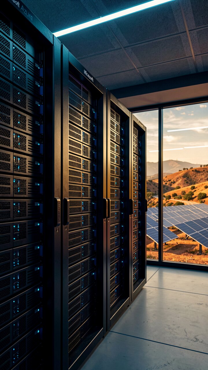 Microsoft Zaragoza KI-Rechenzentrum – Konzept-Illustration