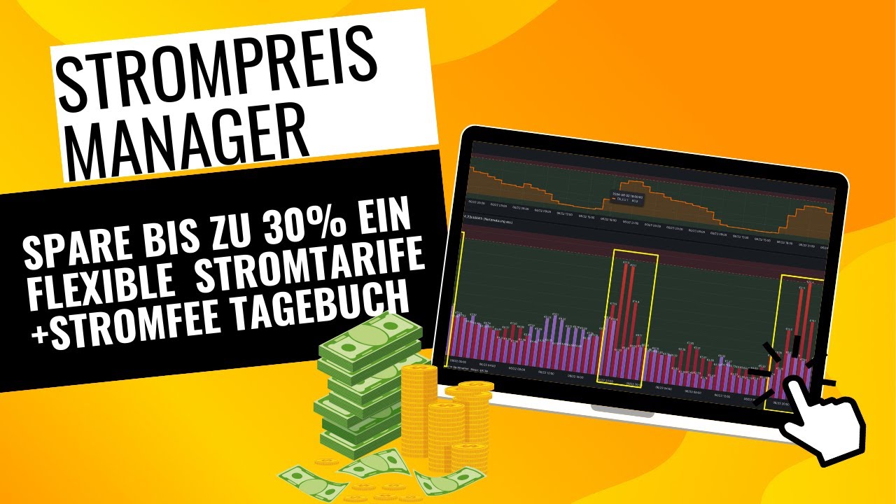 STROMFEE-TAGEBUCH: Mit Hilfe des Strompreismanagers bis zu 30 % der Stromkosten einsparen.