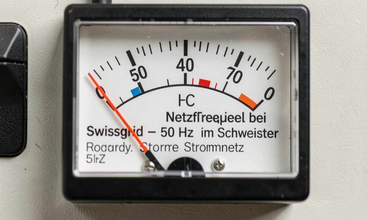Netzfrequenz bei Swissgrid – 50 Hz im Schweizer Stromnetz