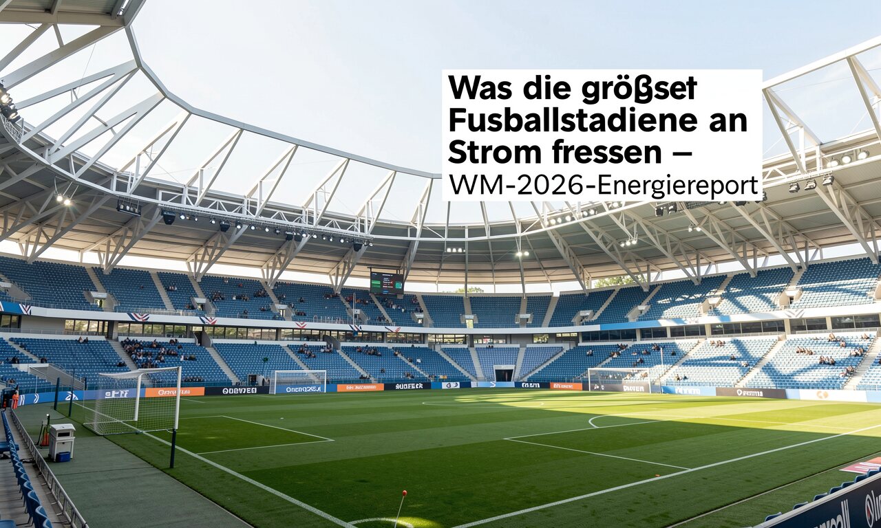 Was die größten Fußballstadien an Strom fressen – WM-2026-Energiereport