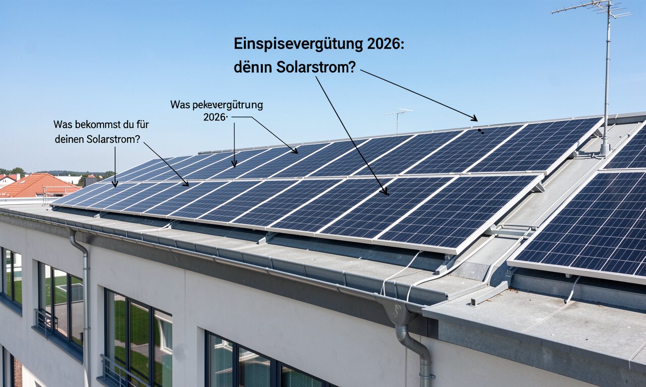 Einspeisevergütung 2026: Was bekommst du für deinen Solarstrom?