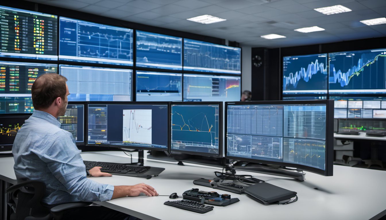 Energiemonitoring-Oberfläche als Sinnbild für internationale Regional-Startseiten und ein B2B-Premium-Schaufenster