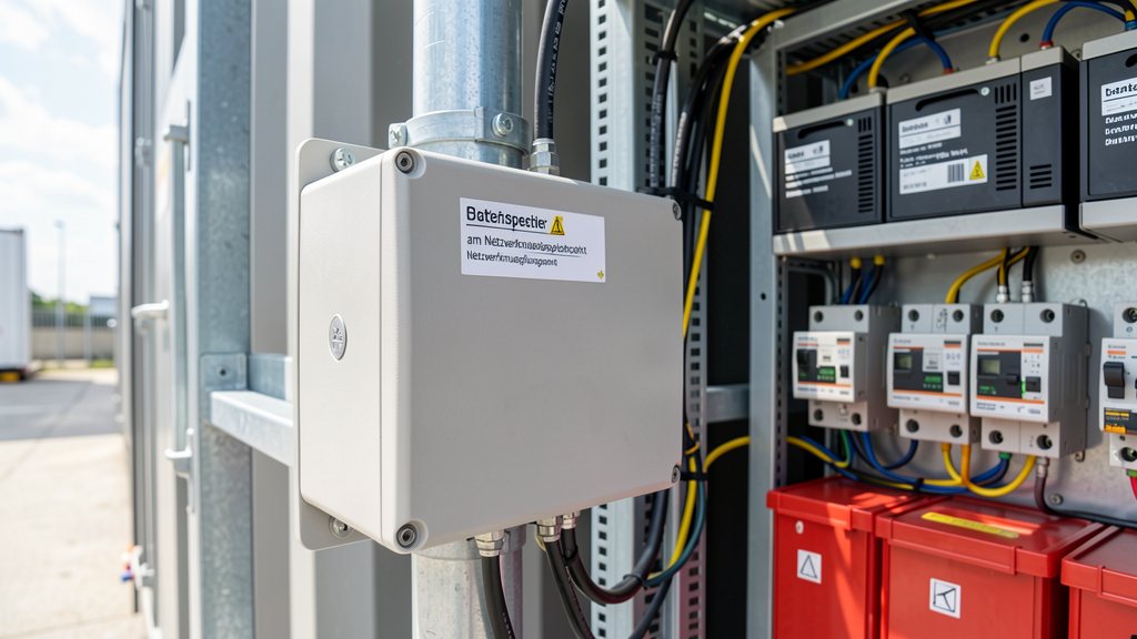 Container-Batteriespeicher am Netzverknuepfungspunkt