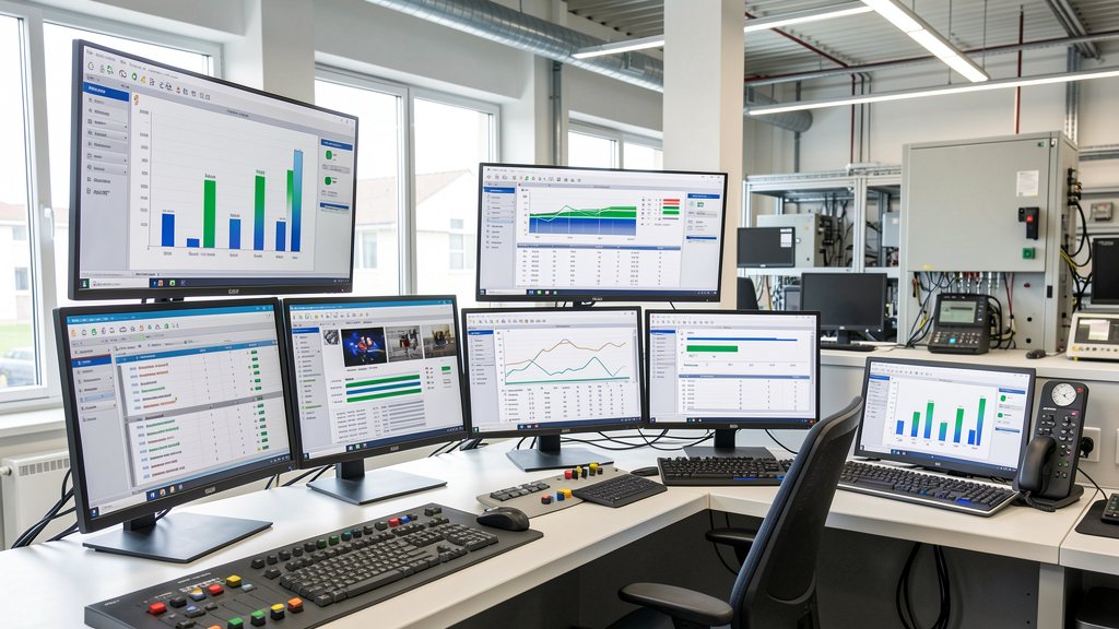 Leitwarte mit Speicher-Monitoring